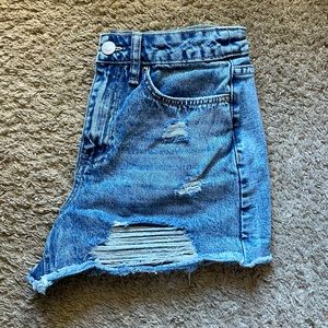 Women’s Distressed Denim Shorts